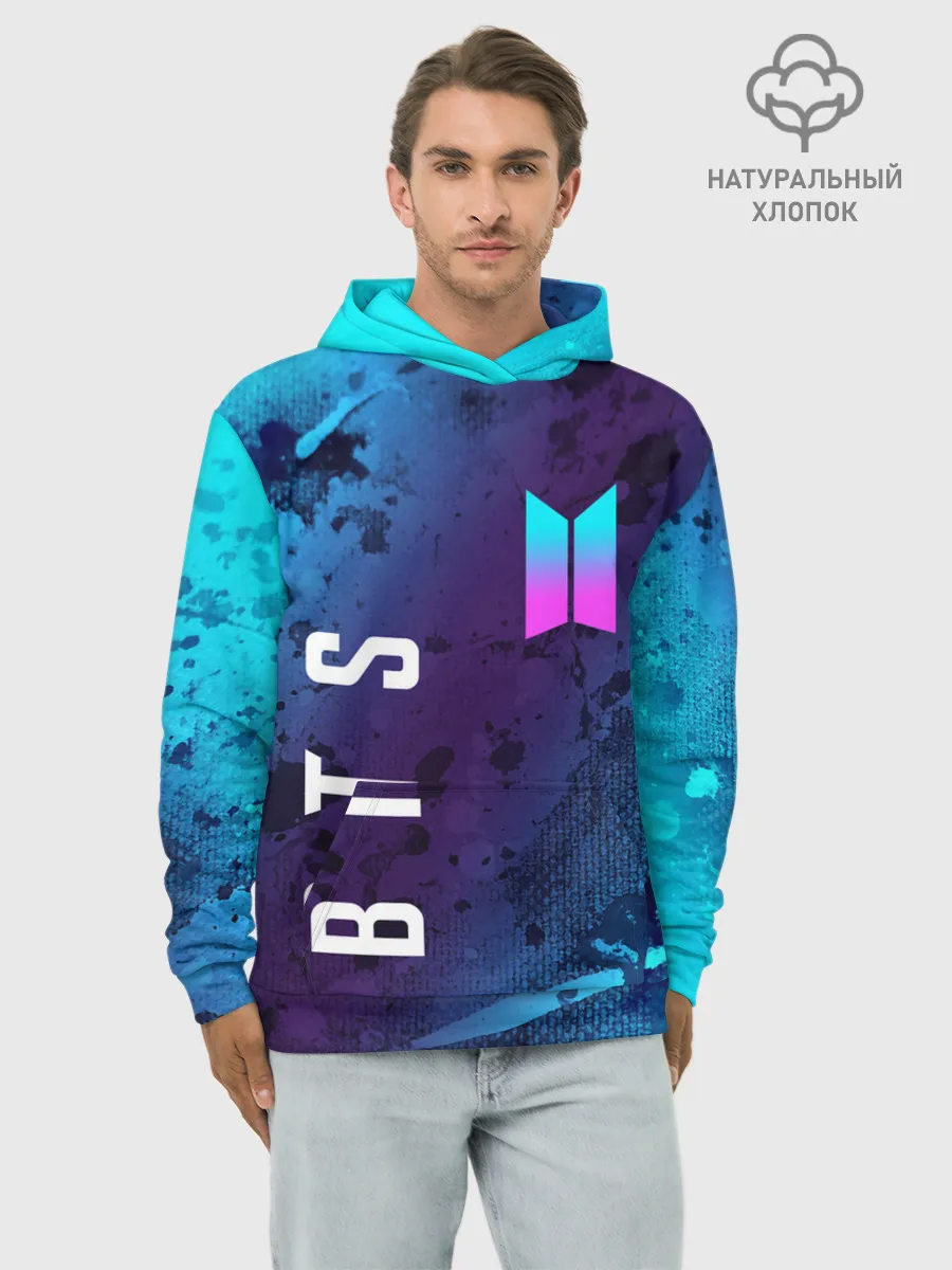 Худи мужской база хлопок / BTS / БТС