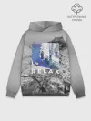 Худи мужской база хлопок / Relax