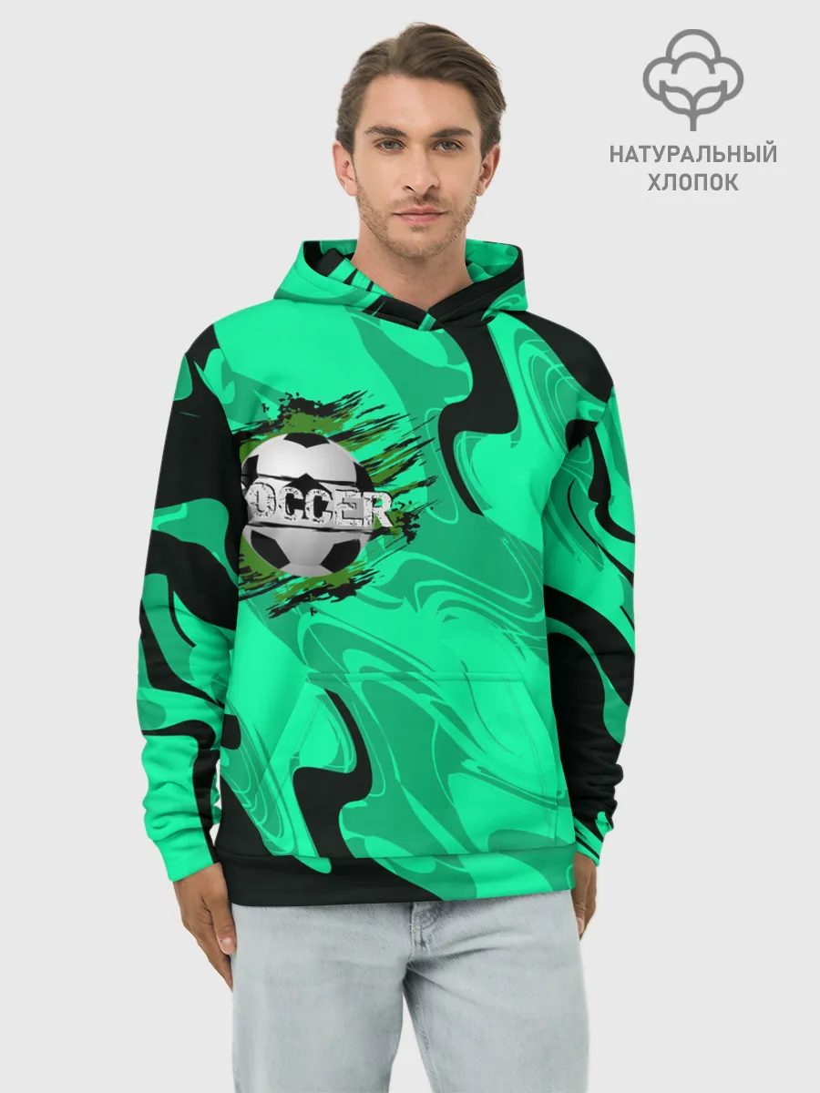 Худи мужской база хлопок / Soccer