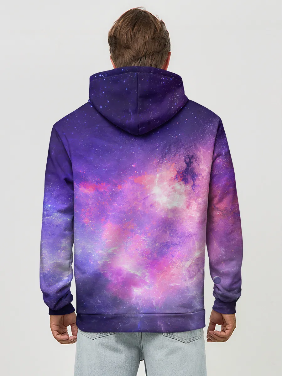 Худи мужской база хлопок / Космические дали