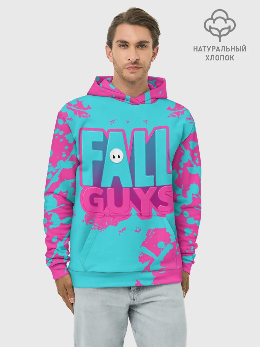 Худи мужской база хлопок / Fall Guys: Ultimate Knockout