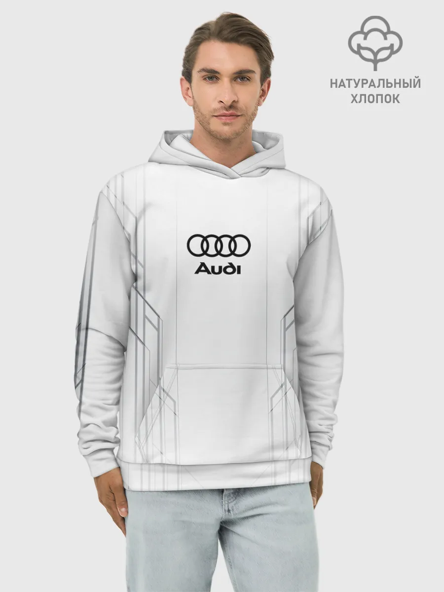 Худи мужской база хлопок / AUDI