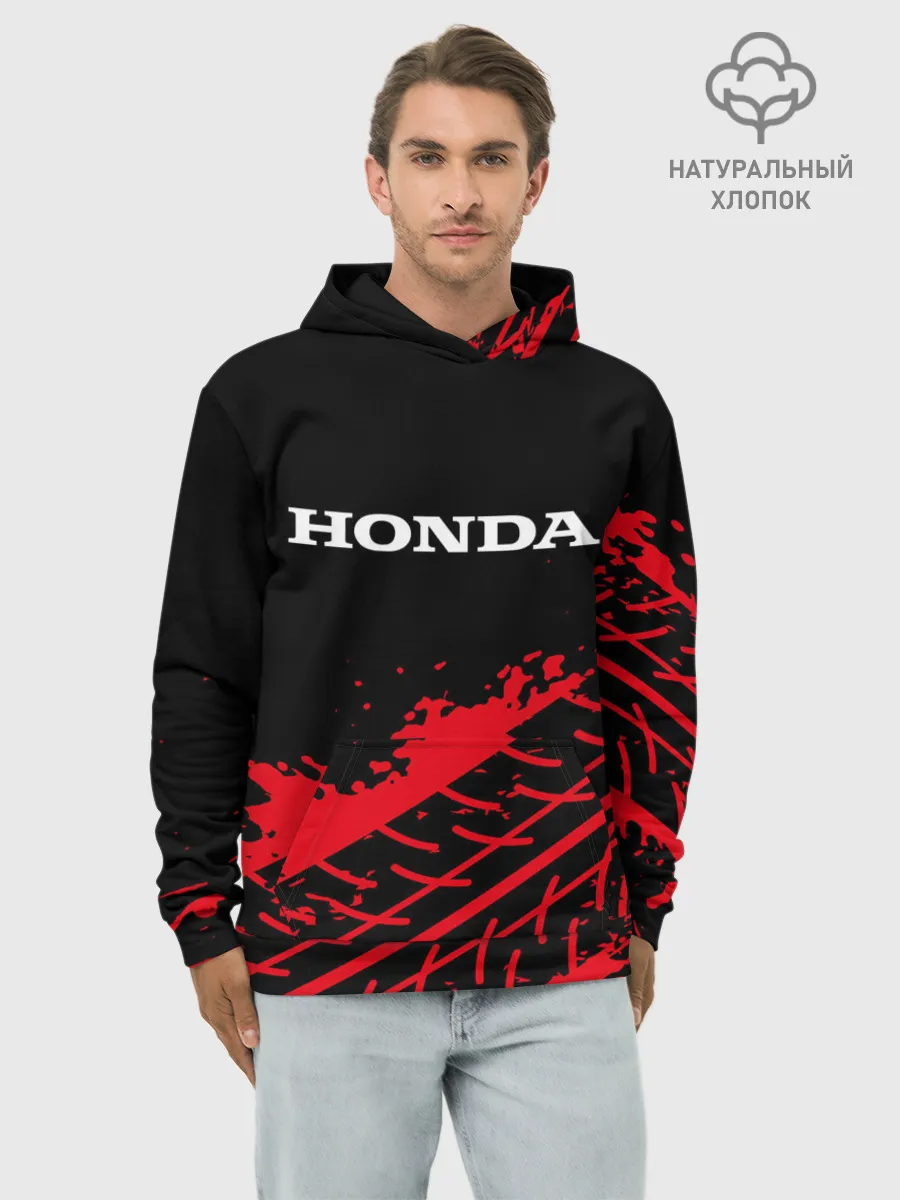 Худи мужской база хлопок / HONDA / ХОНДА