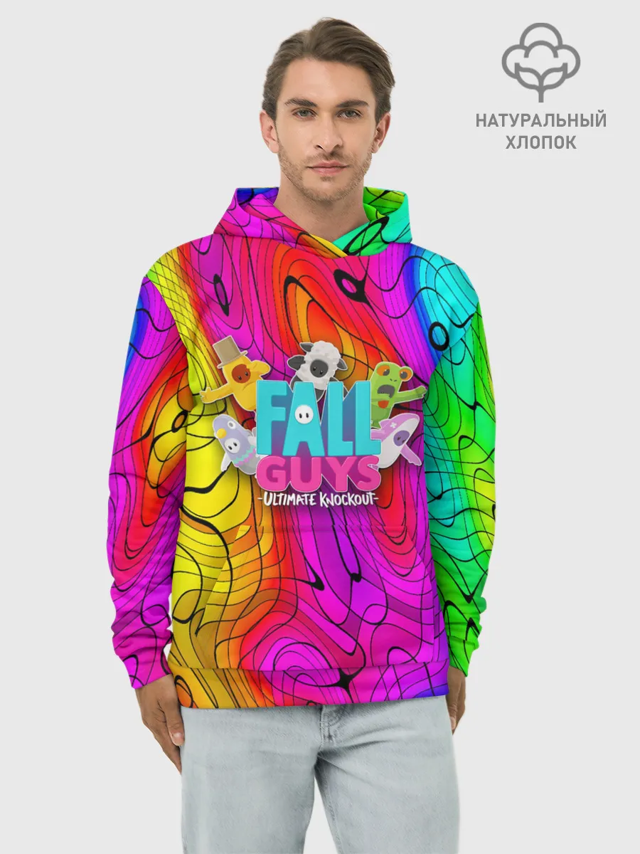 Худи мужской база хлопок / Fall Guys