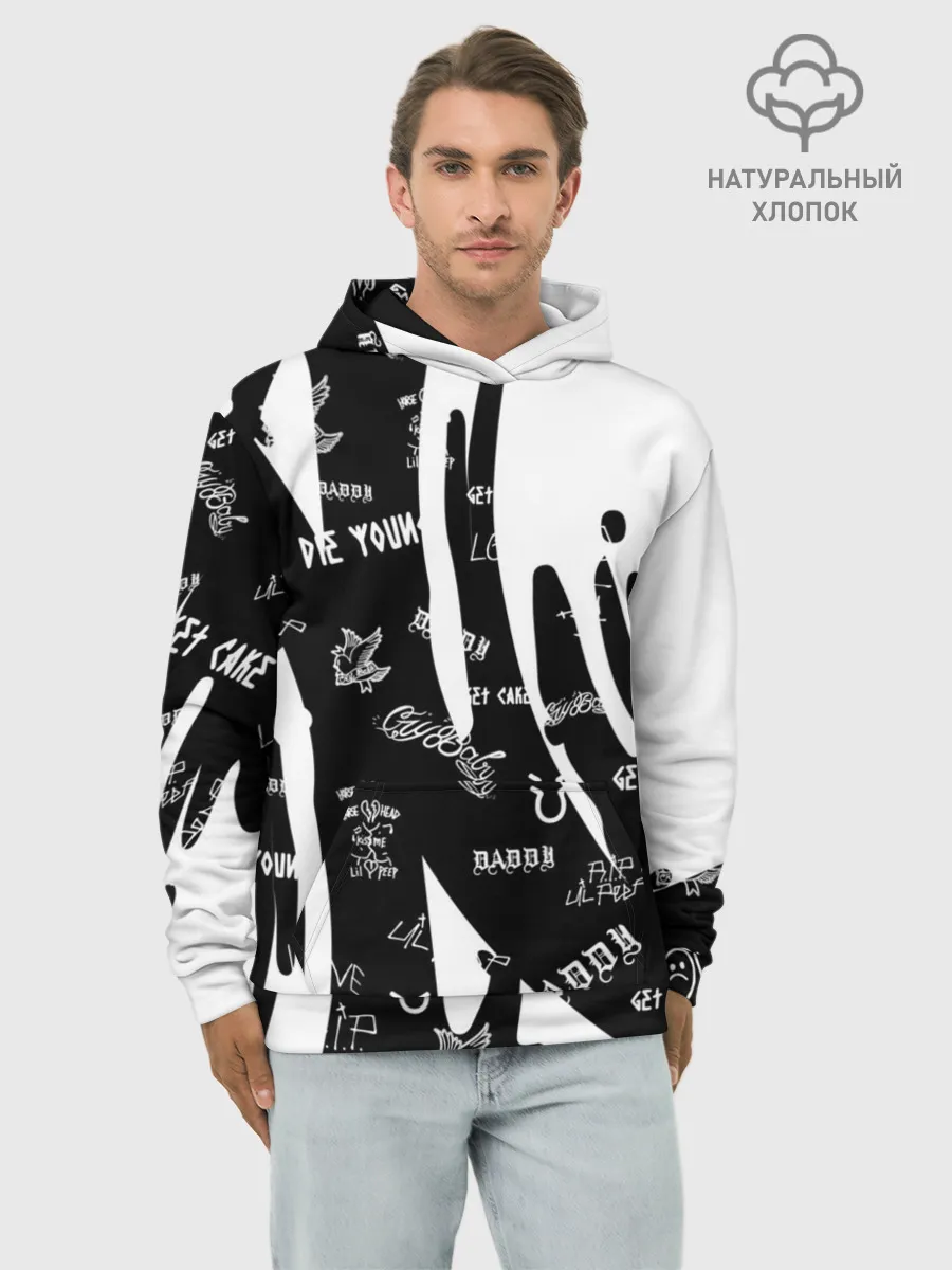 Худи мужской база хлопок / Lil Peep