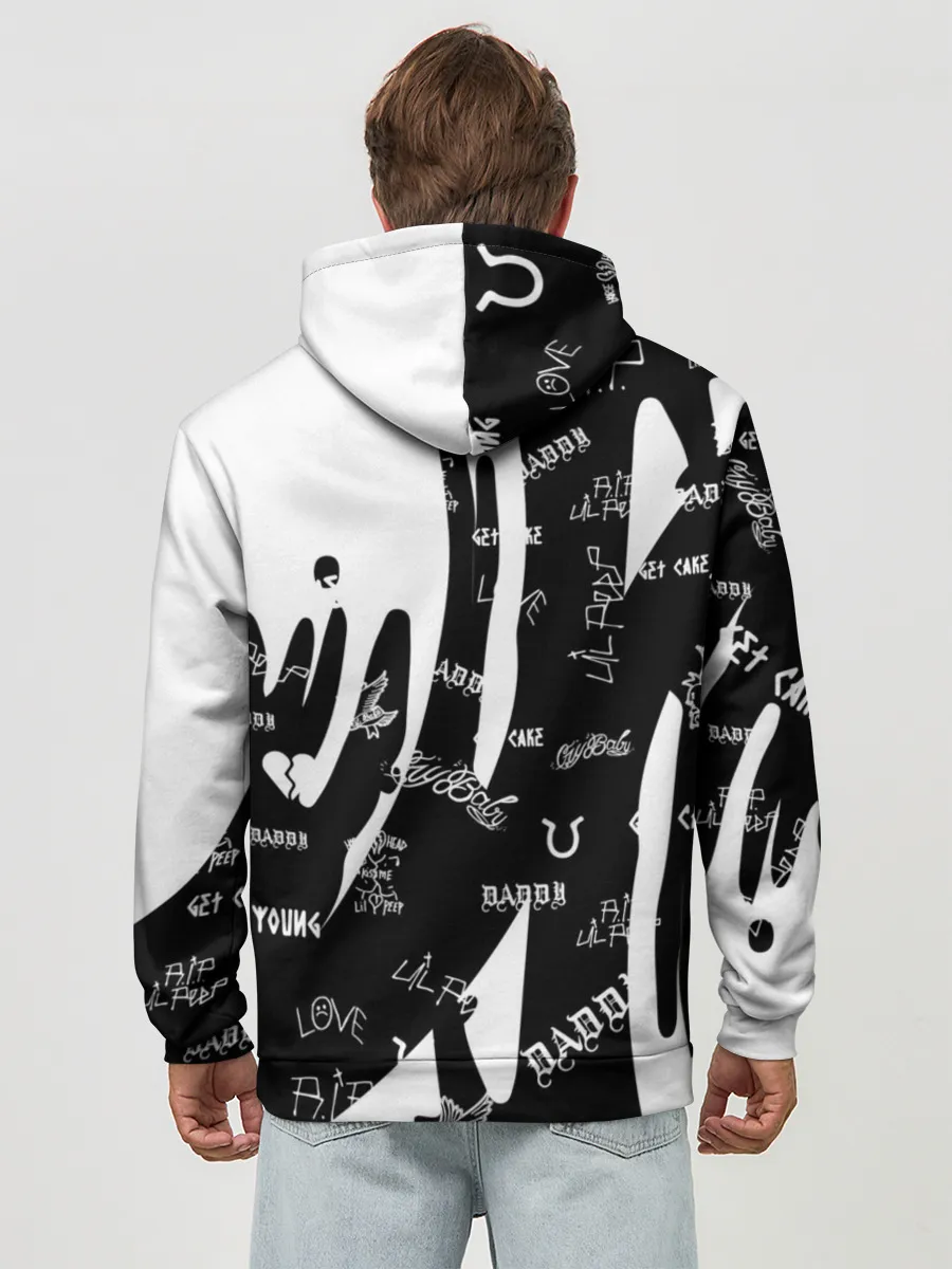 Худи мужской база хлопок / Lil Peep