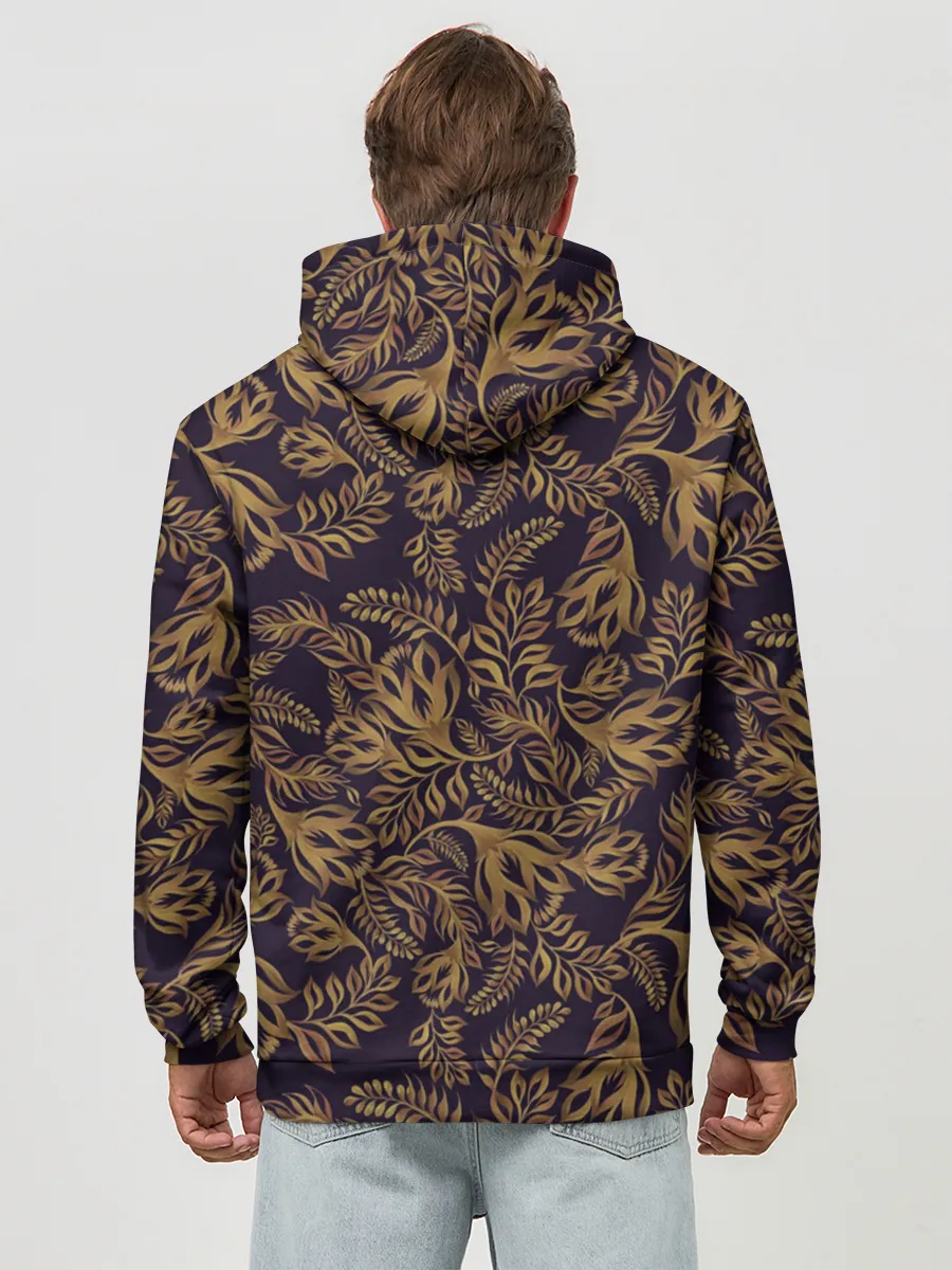 Худи мужской база хлопок / ХОХЛОМА