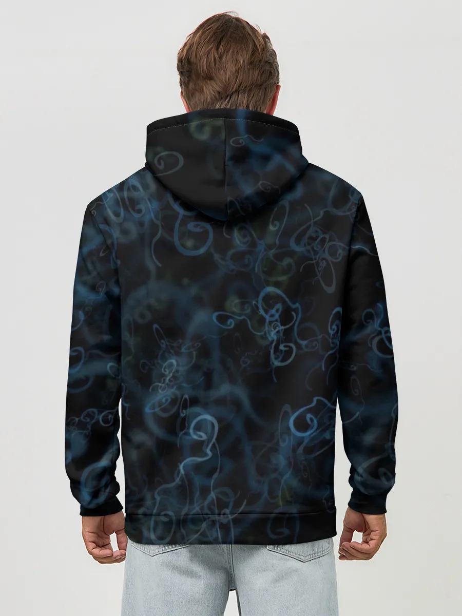 Худи мужской база хлопок / Фигуры из дыма