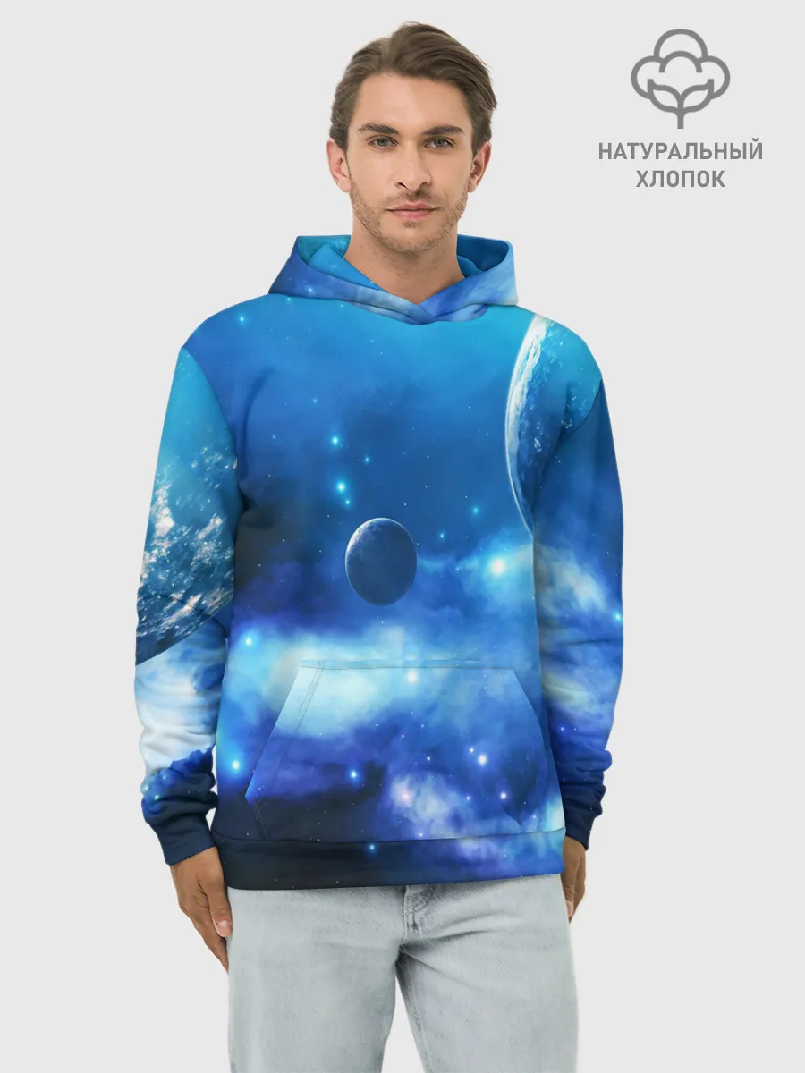 Худи мужской база хлопок / КОСМОС