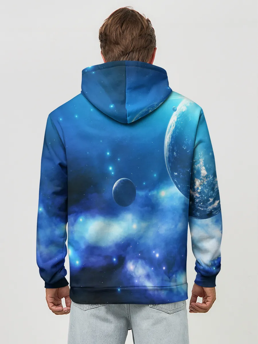 Худи мужской база хлопок / КОСМОС