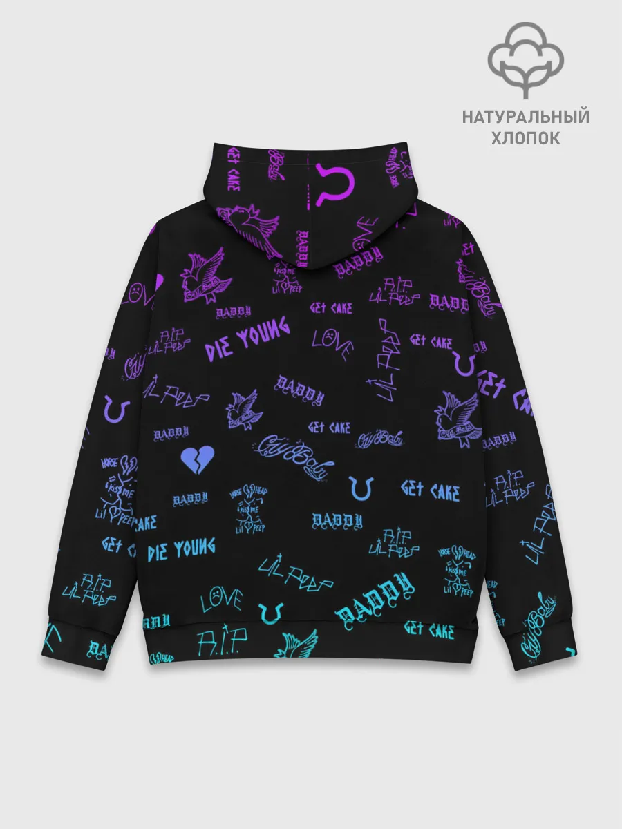Худи мужской база хлопок / Lil Peep