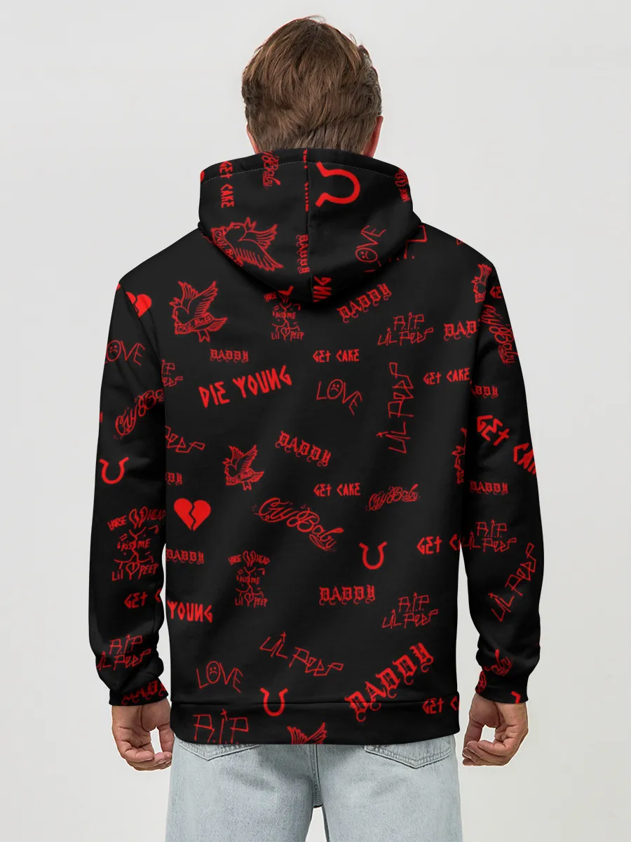 Худи мужской база хлопок / Lil Peep