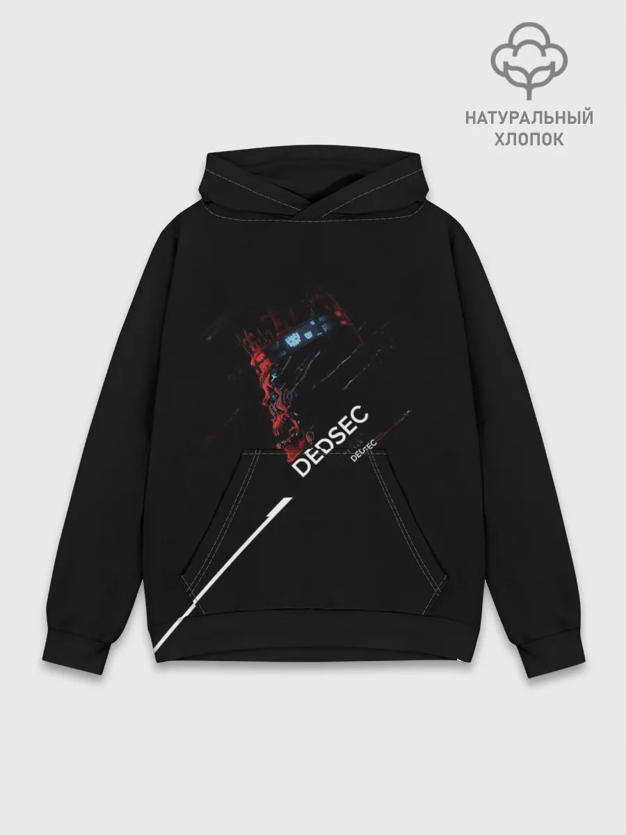 Худи мужской база хлопок / Dedsec