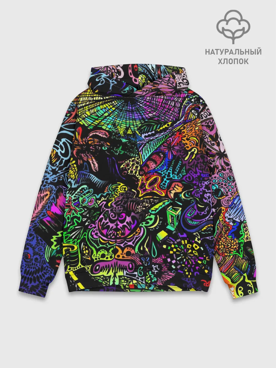 Худи мужской база хлопок / PSYHODELIC
