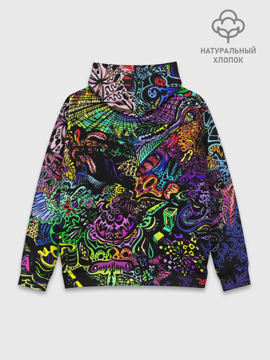 Худи мужской база хлопок / PSYHODELIC
