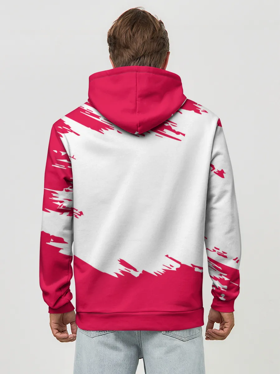 Худи мужской база хлопок / Beastars белые линии