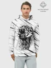 Худи мужской база хлопок / Тигр | Tiger