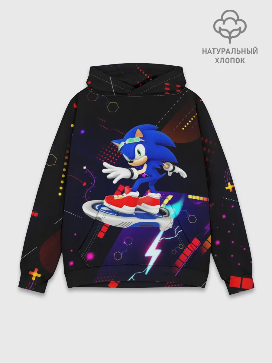 Худи мужской база хлопок / Sonic | Соник