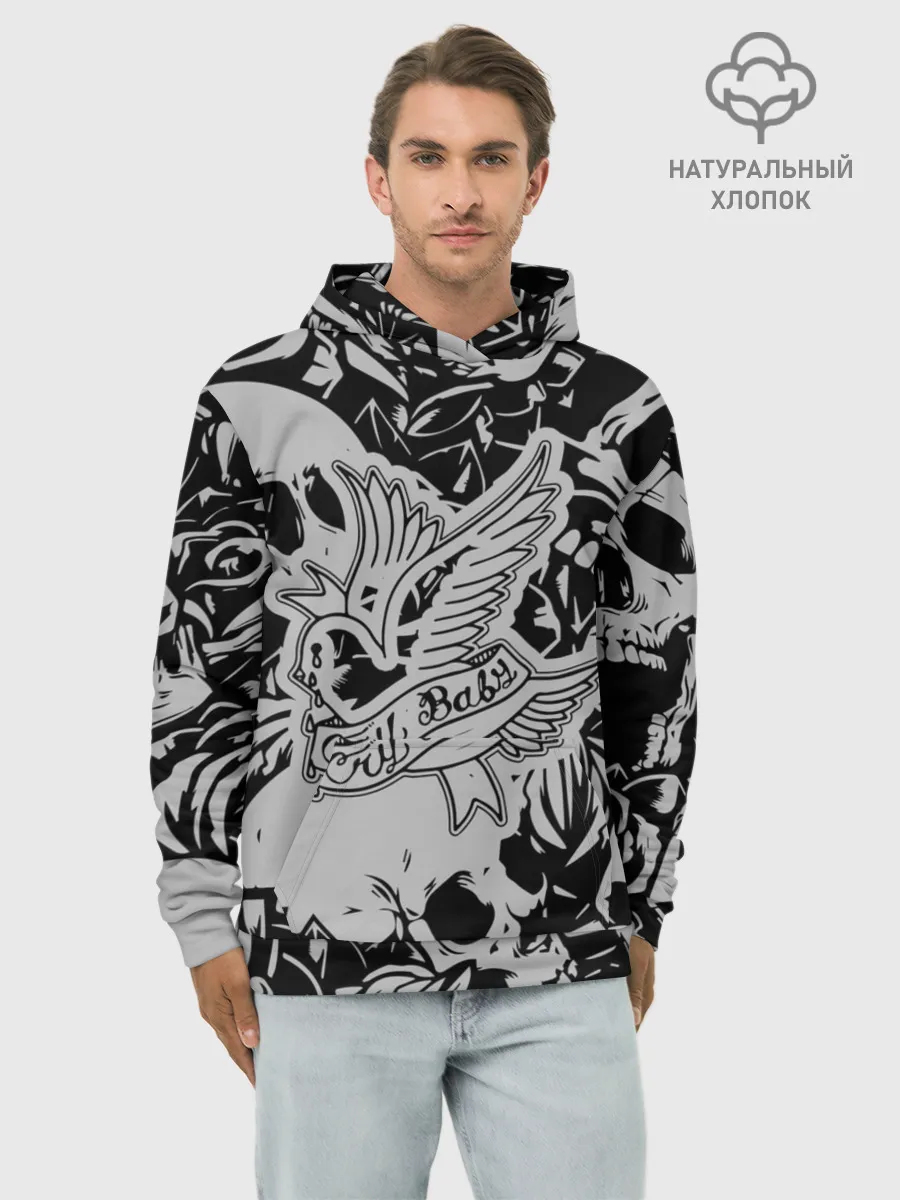 Худи мужской база хлопок / Lil Peep