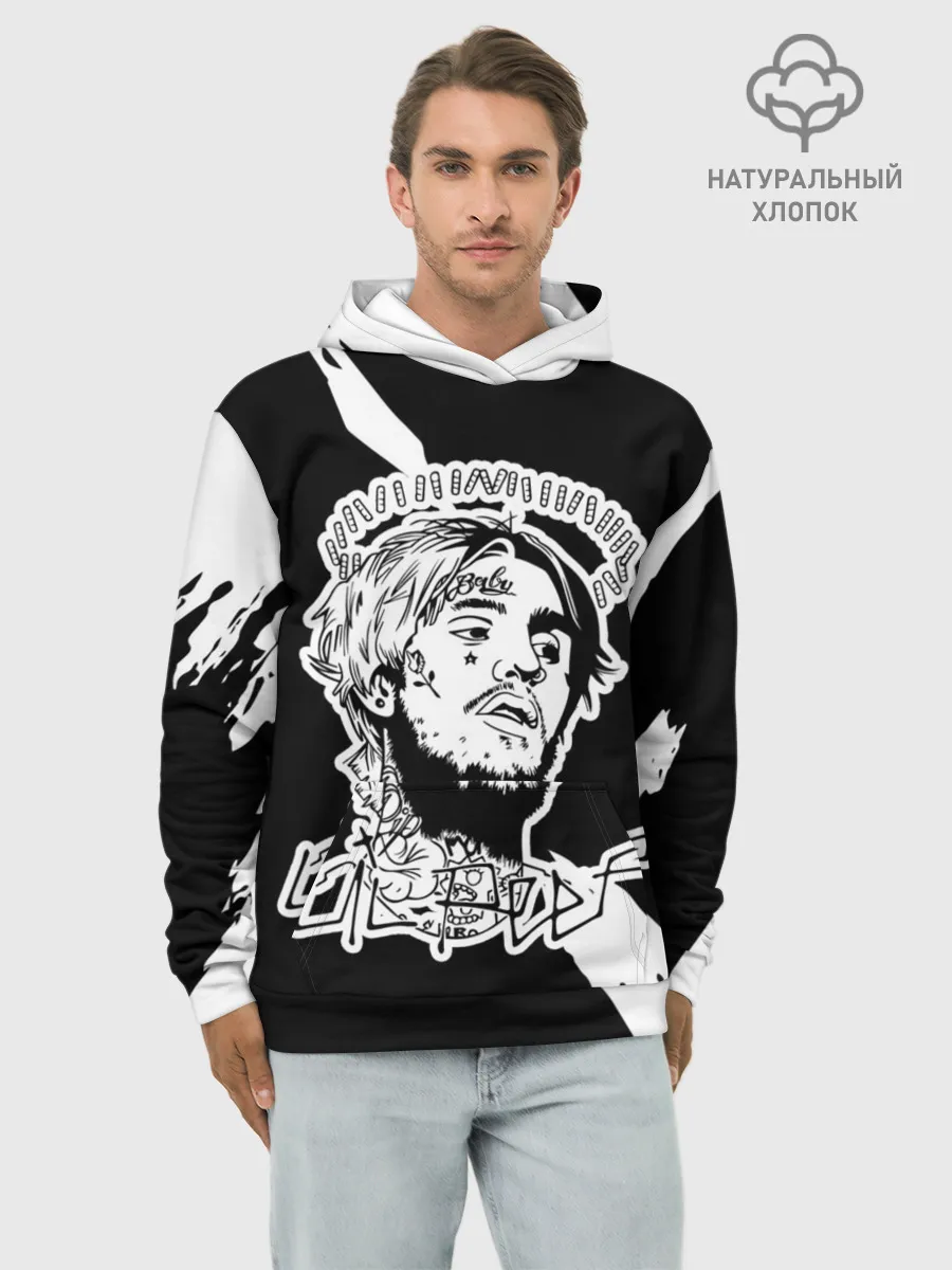 Худи мужской база хлопок / Lil Peep