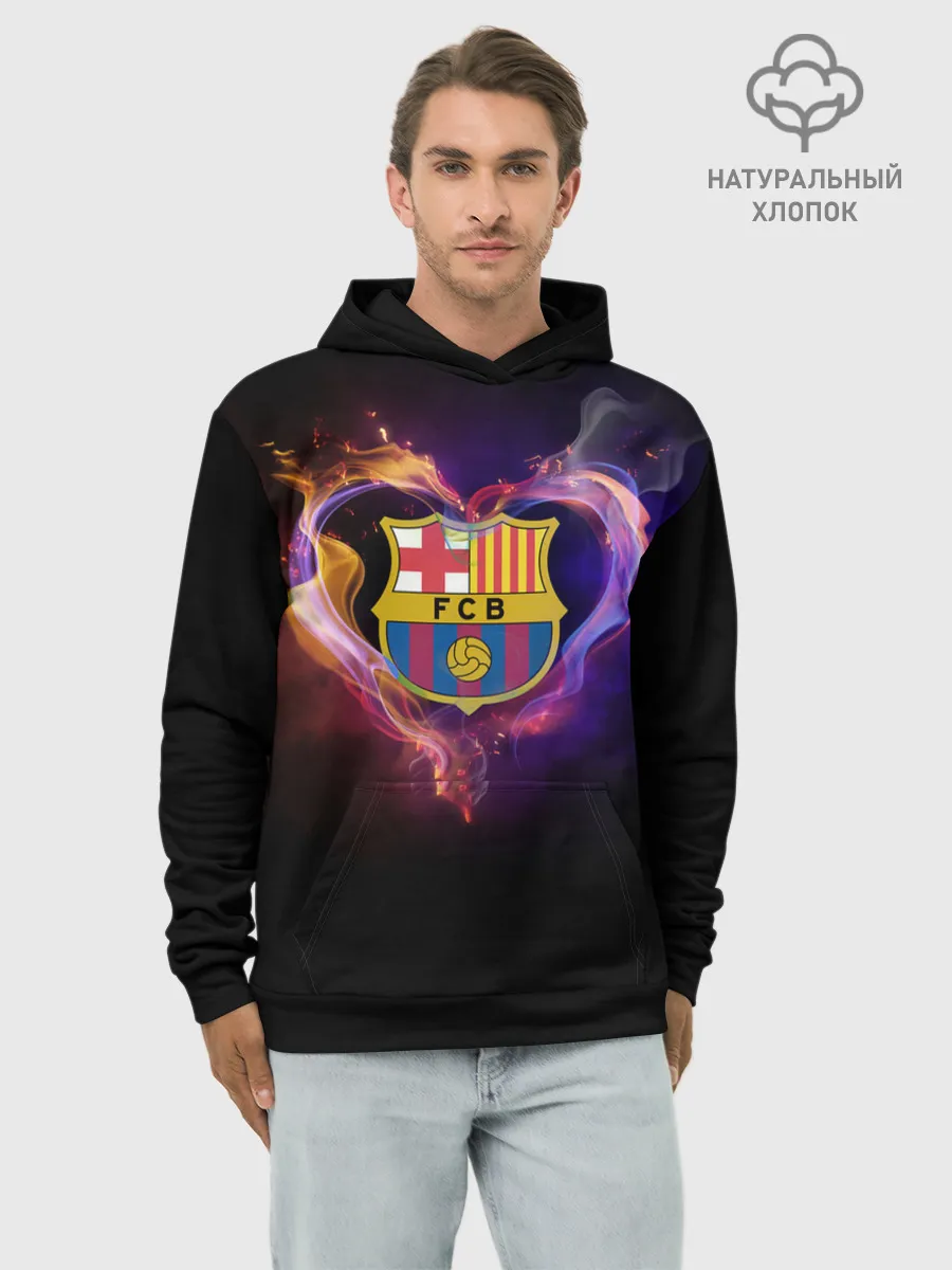 Худи мужской база хлопок / Barcelona
