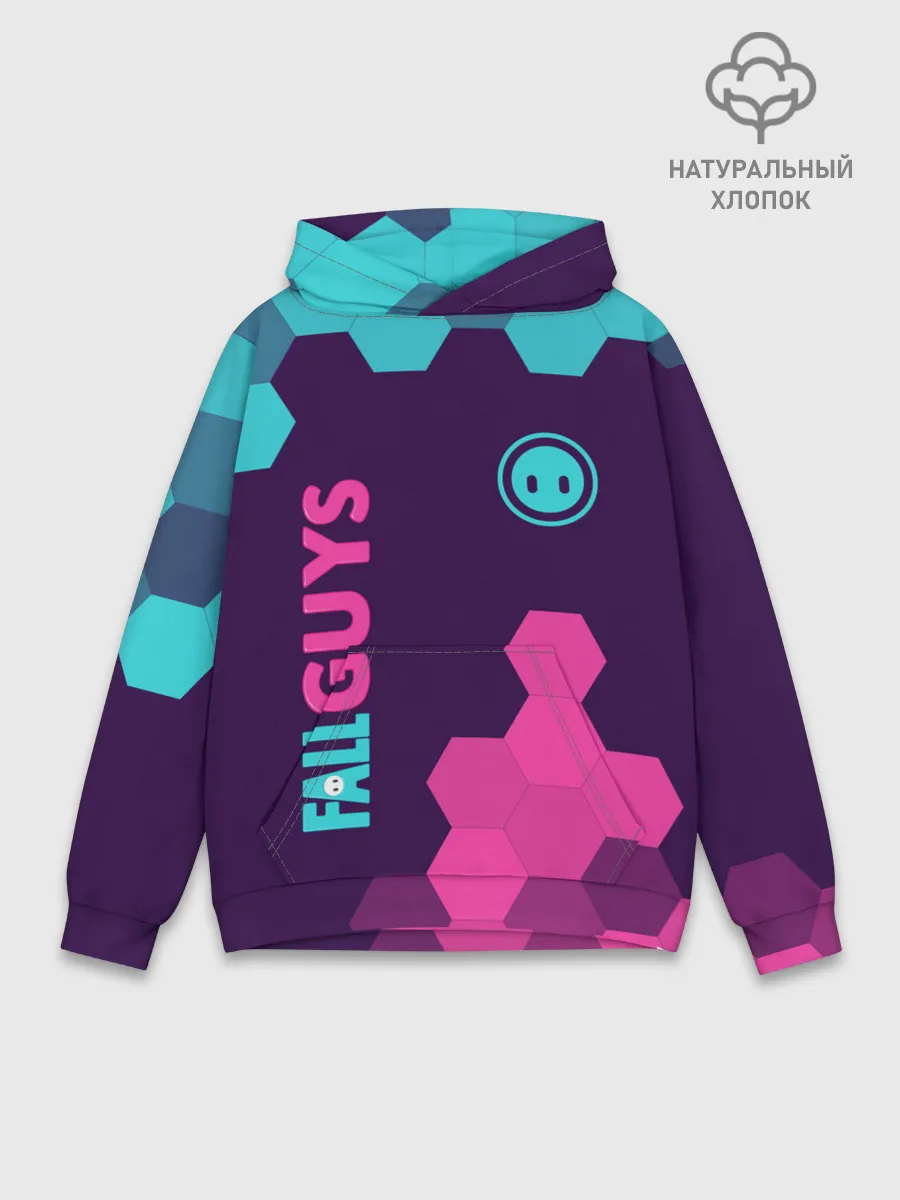 Худи мужской база хлопок / FALL GUYS / ФОЛ ГАЙС