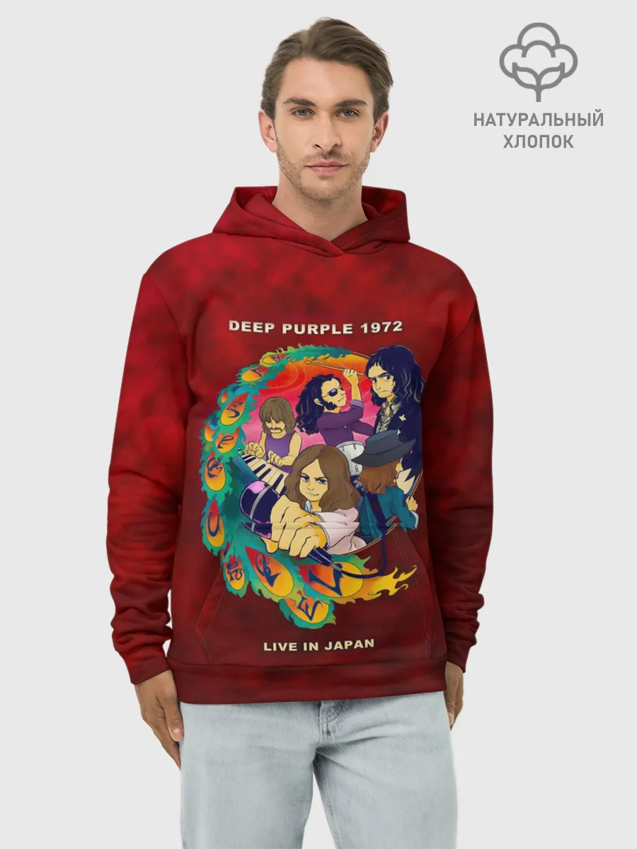 Худи мужской база хлопок / Deep Purple