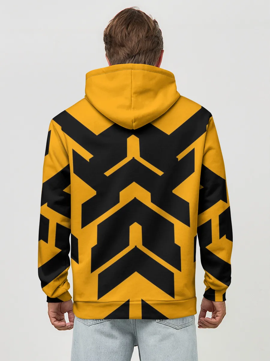 Худи мужской база хлопок / геометрия концепт