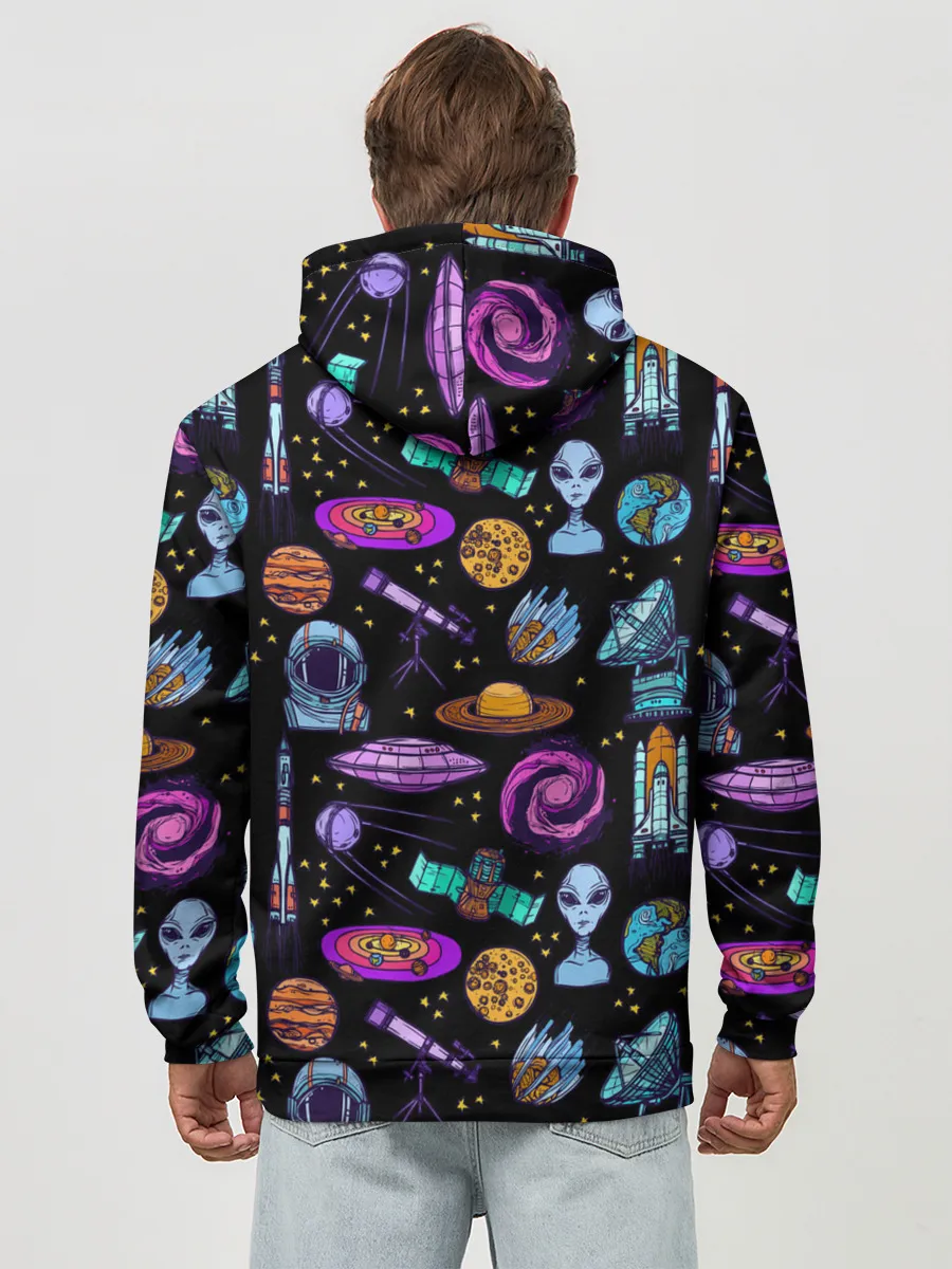 Худи мужской база хлопок / космос