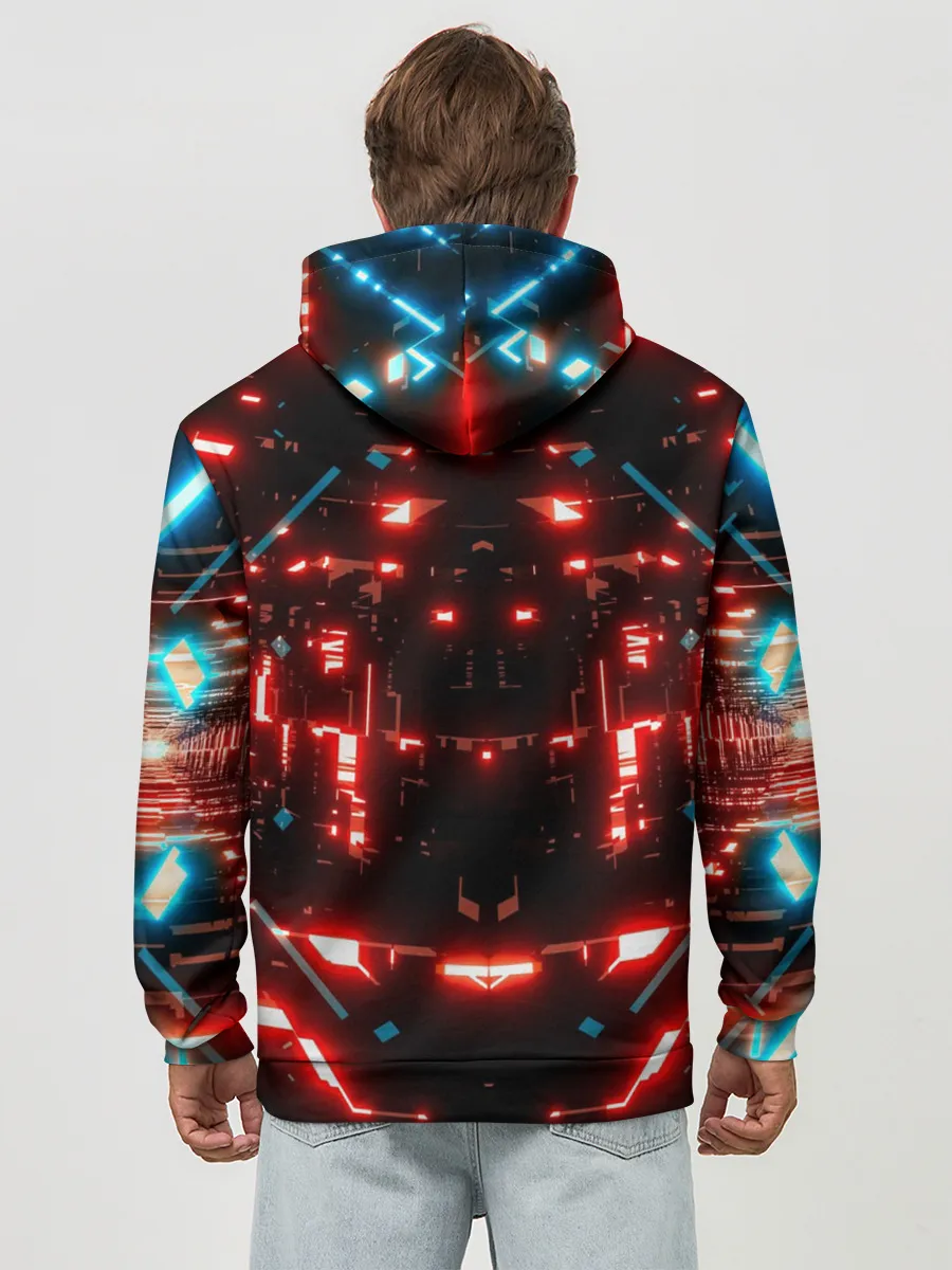 Худи мужской база хлопок / Neon Lights