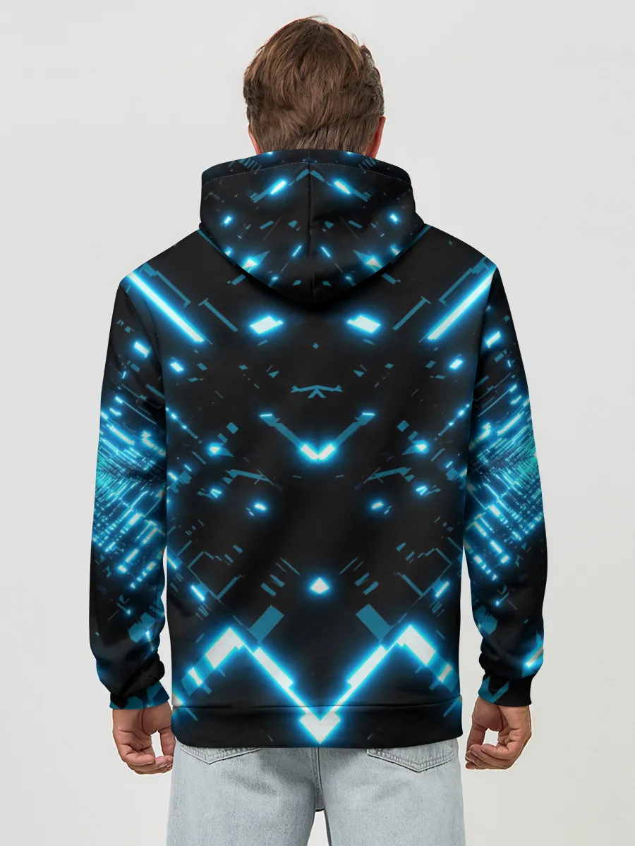 Худи мужской база хлопок / Neon Lights