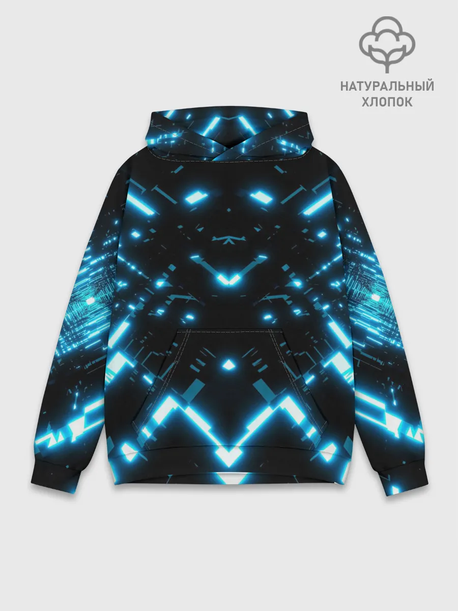 Худи мужской база хлопок / Neon Lights