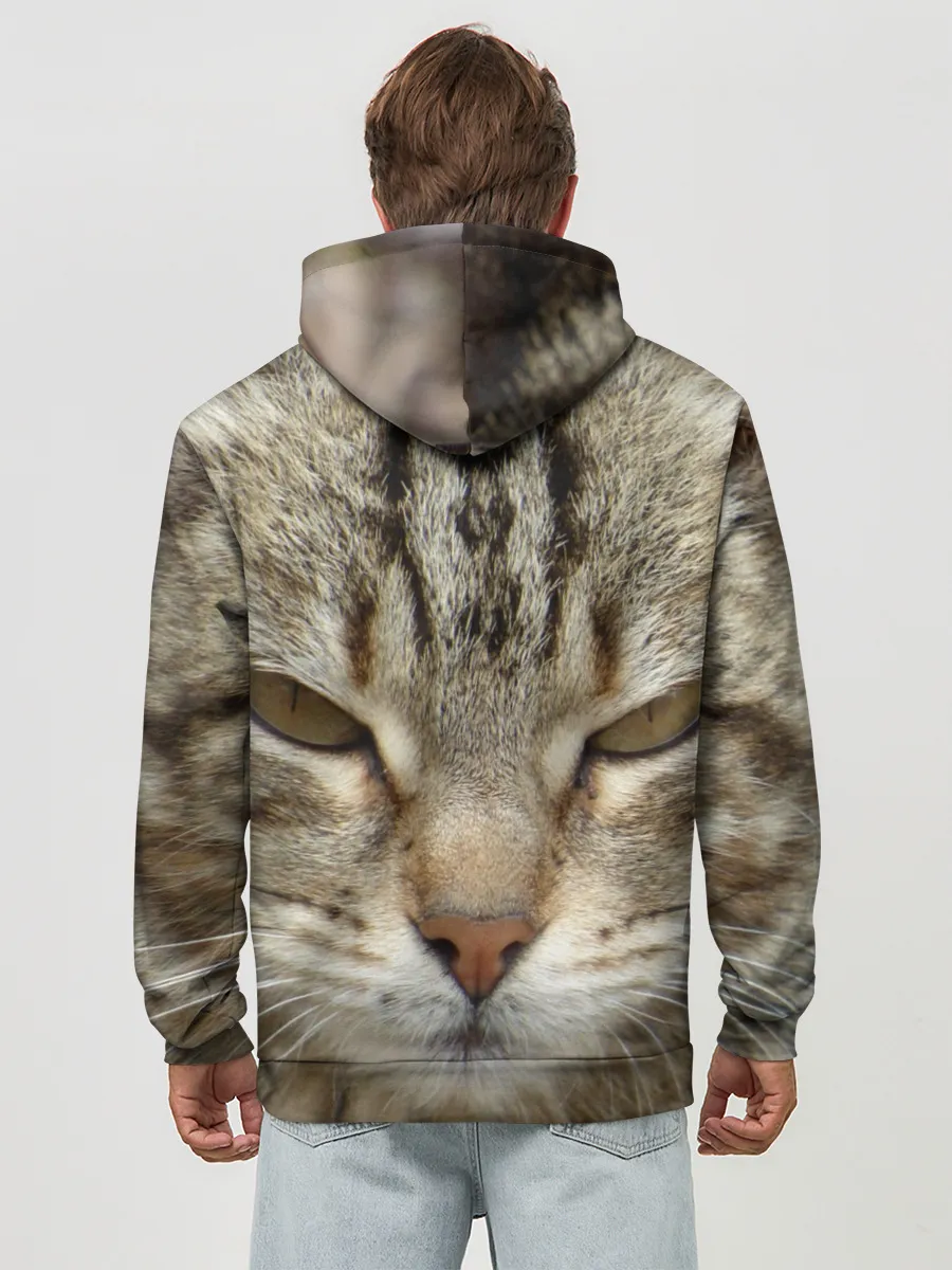 Худи мужской база хлопок / Кот