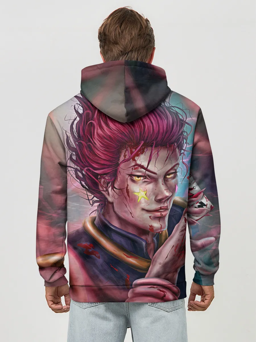 Худи мужской база хлопок / Хисока Мороу реалистичный арт