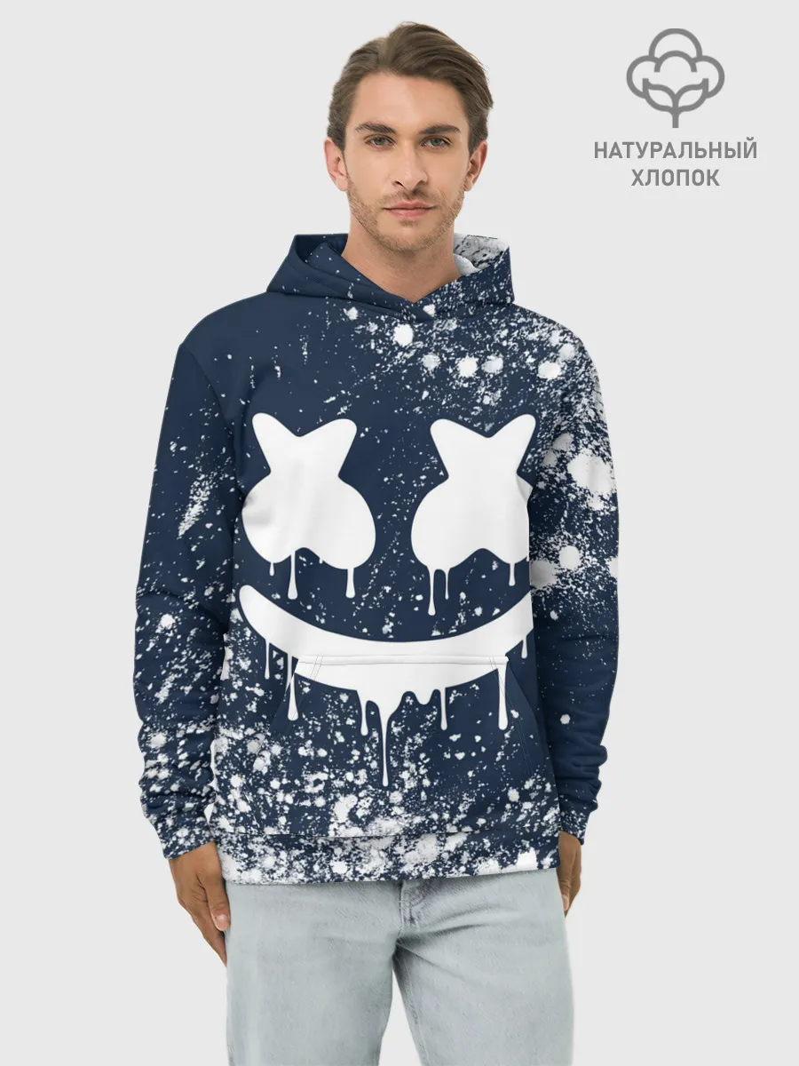 Худи мужской база хлопок / MARSHMELLO / МАРШМЕЛЛОУ
