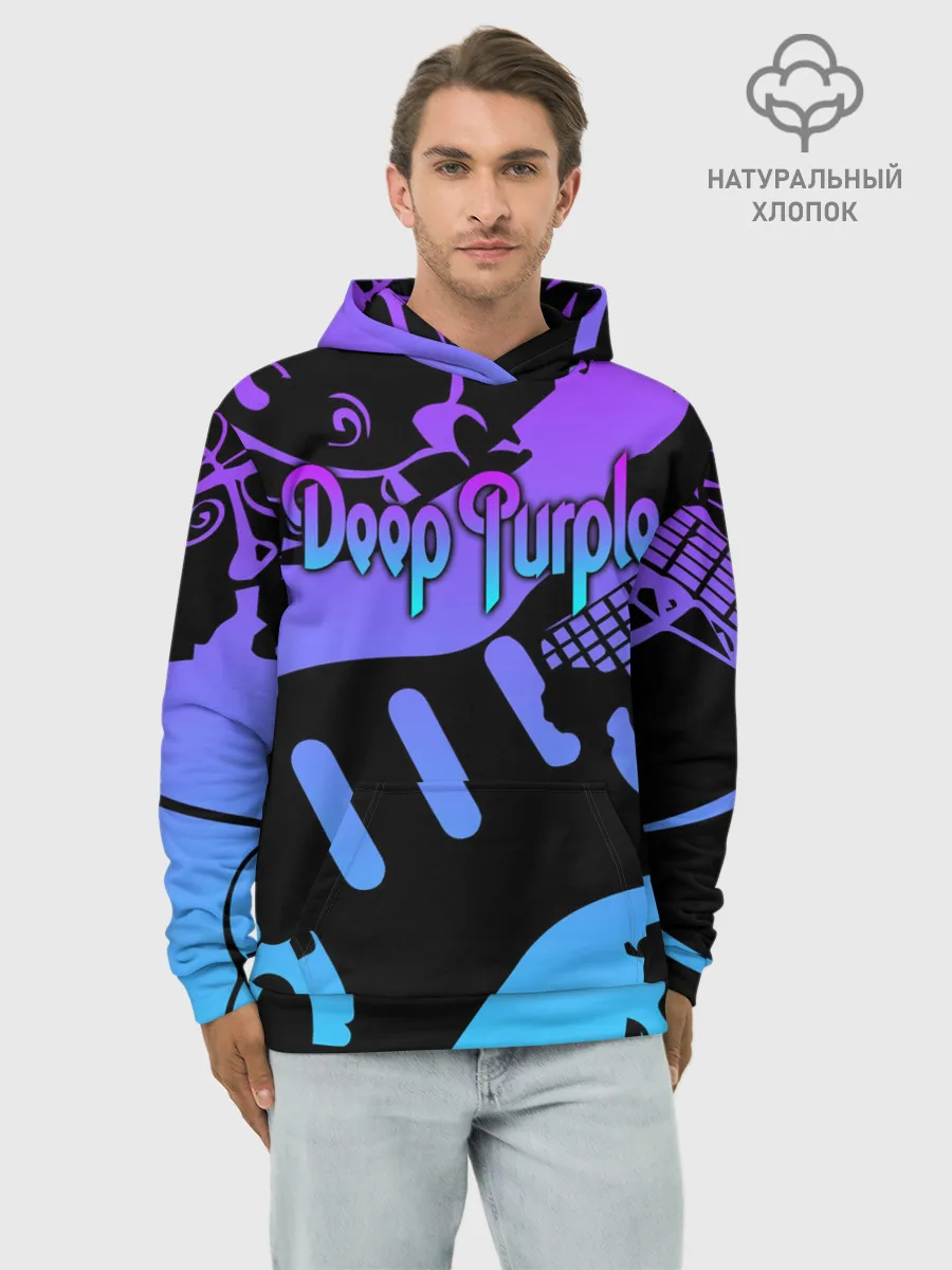 Худи мужской база хлопок / Deep Purple