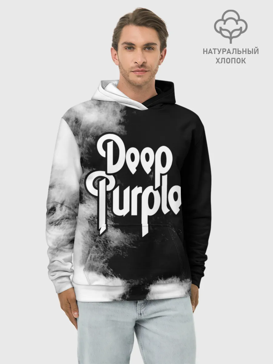 Худи мужской база хлопок / Deep Purple