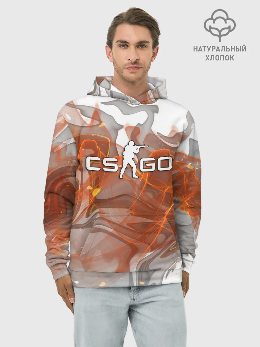 Худи мужской база хлопок / COUNTER STRIKE