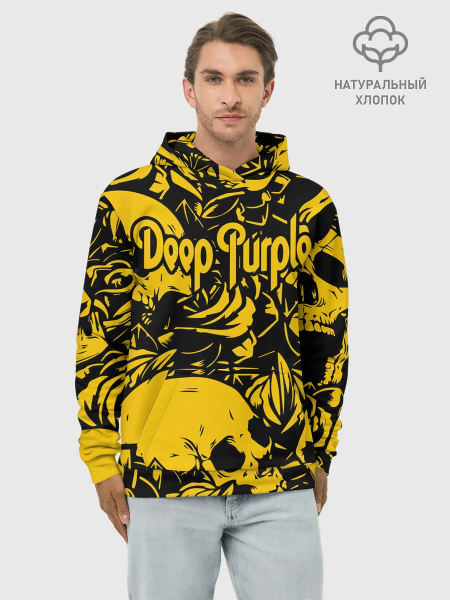 Худи мужской база хлопок / Deep Purple