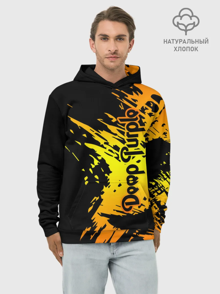 Худи мужской база хлопок / Deep Purple