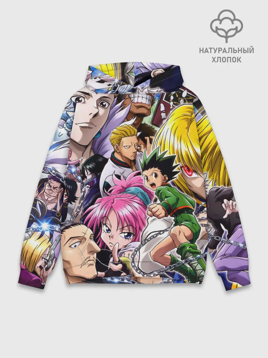 Худи мужской база хлопок / МНого персонажей