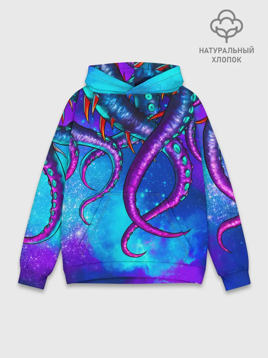 Худи мужской база хлопок / Щупальца