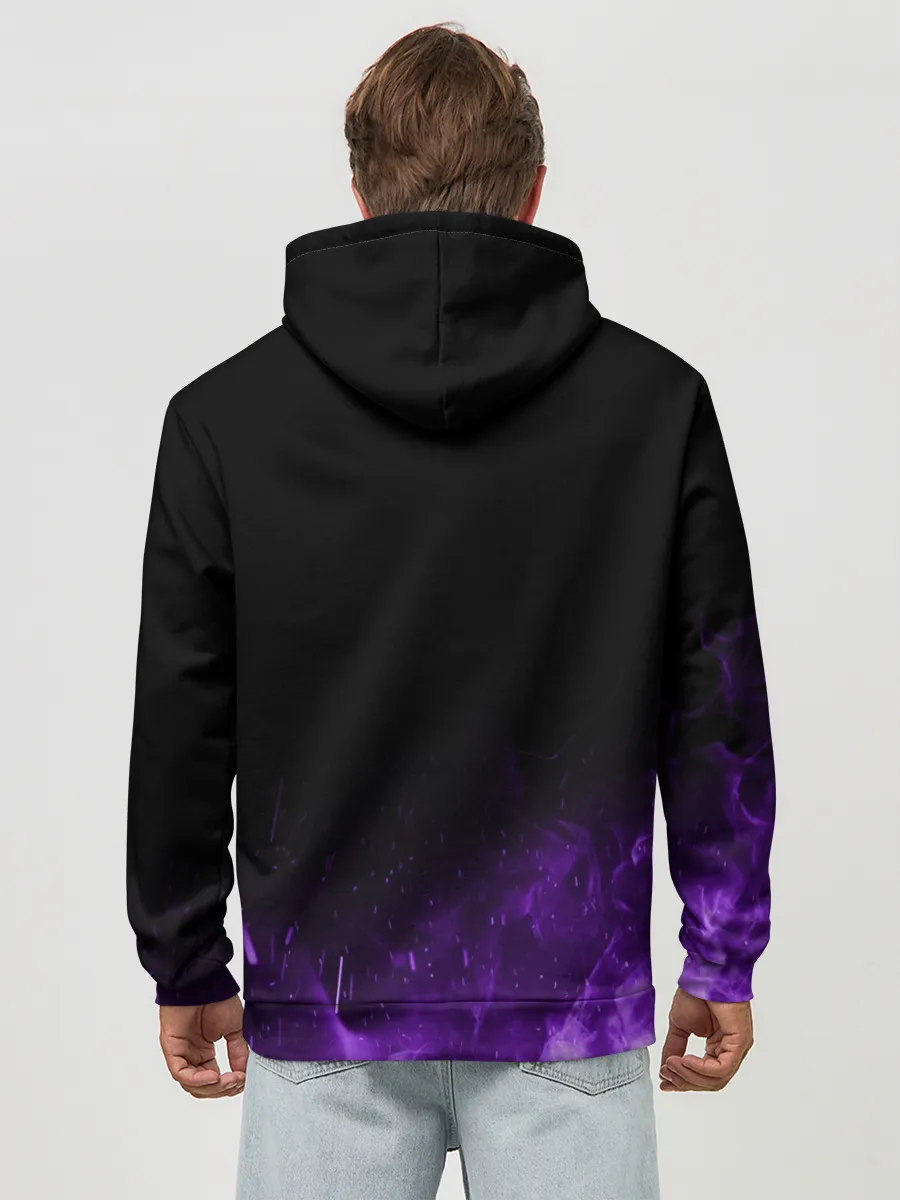 Худи мужской база хлопок / Black Sabbath NEON