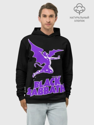 Худи мужской база хлопок / Black Sabbath