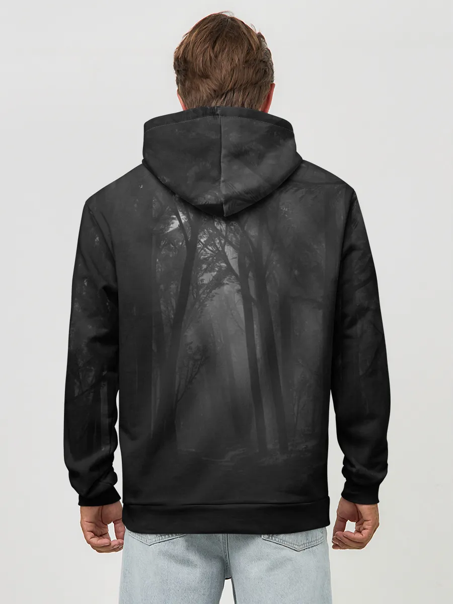 Худи мужской база хлопок / Ghost of Tsushima | Темный лес