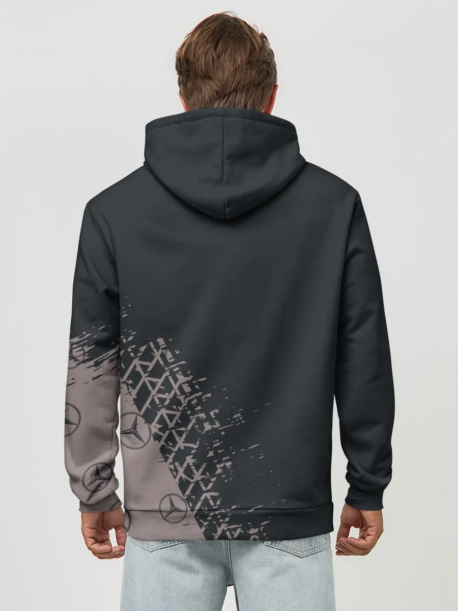 Худи мужской база хлопок / MERCEDES / МЕРСЕДЕС