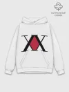 Худи мужской база хлопок / XX посередине красное на белом