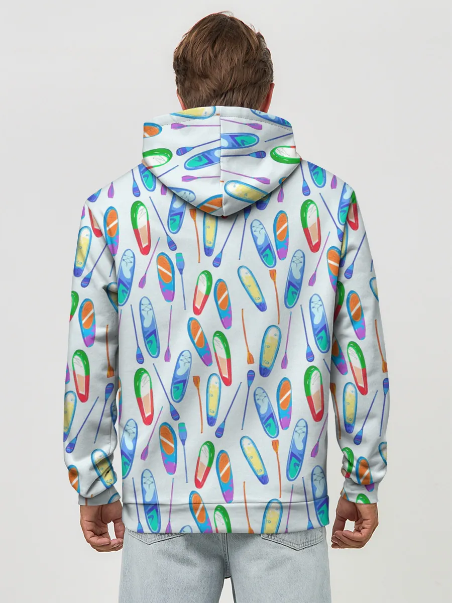 Худи мужской база хлопок / доски для серфинга