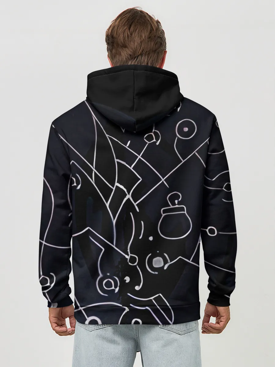 Худи мужской база хлопок / Гусеничка из Hollow Knight