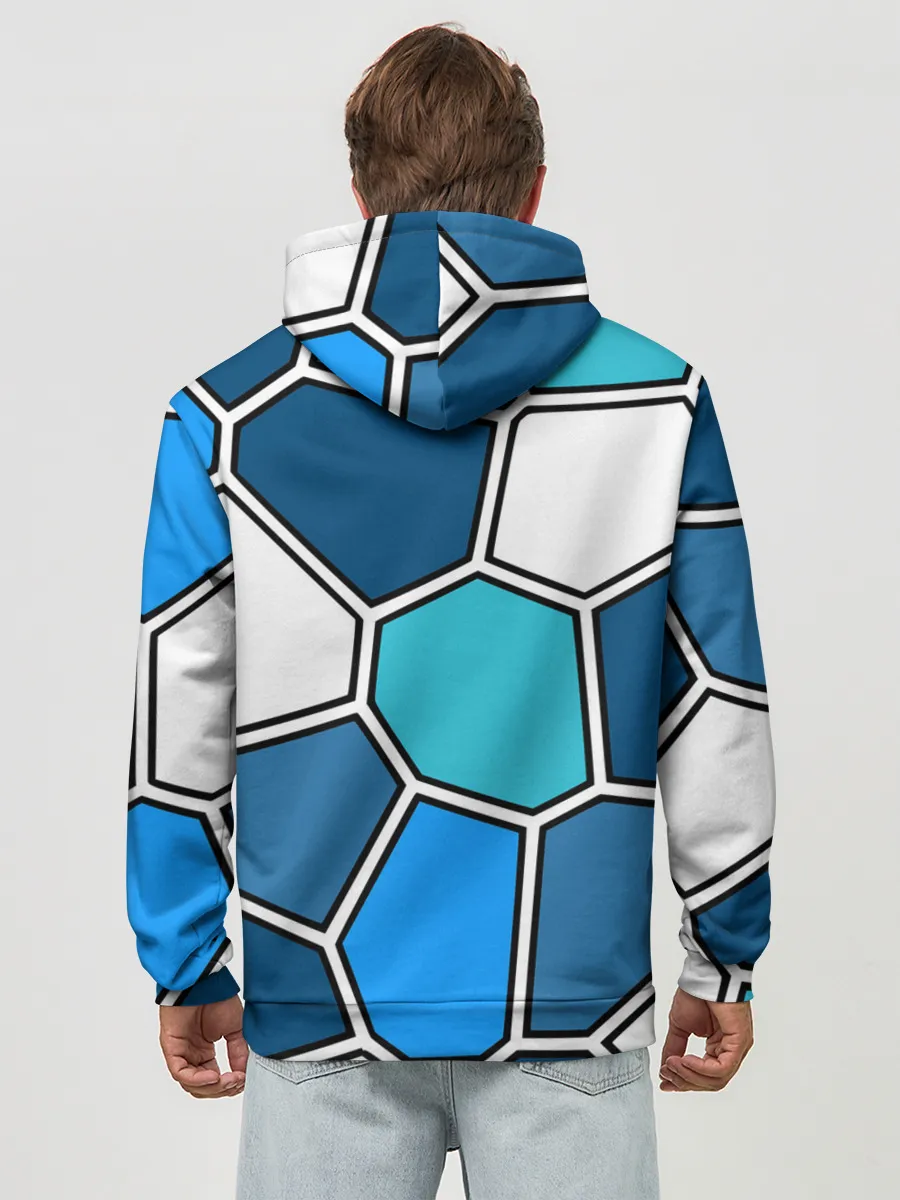 Худи мужской база хлопок / Ледяной витраж